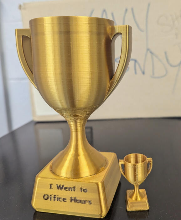 Office Hours Trophy Office Hours Trophy